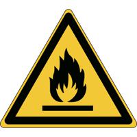 829421 Brady Self-Adhesive Fire Safety Hazard Warning Sign