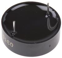 238-044 RS PRO 80dB Through Hole Continuous Internal Piezo Buzzer, 24 (Dia.) x 9mm, 3V dc Min, 20V dc Max