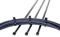 111-14860-t150rh-pa66w-bk HellermannTyton Cable Tie, Inside Serrated, 365mm x 7.6 mm, Black Polyamide 6.6 (PA66), Pk-100