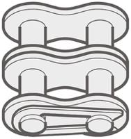 40a2s26b25 Renold Renold (Blue Box) 40-2 Offset Link Steel Roller Chain Link