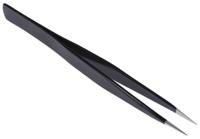5-077-13 Bernstein 130 mm, Stainless Steel, Rounded; Tapering; Pointed, ESD Tweezers