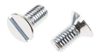 908-7413 RS PRO Slot M5 Countersunk Steel Machine Screws DIN 963 x 10.0mm