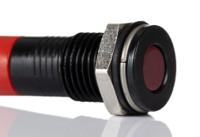 249-4310 RS PRO Red Panel Mount Indicator, 2V dc, 8mm Mounting Hole Size, Lead Wires Termination, IP67