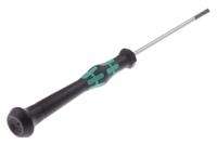 05118010001 Wera Slotted Precision Screwdriver, 3 x 0.5 mm Tip, 80 mm Blade, 177 mm Overall