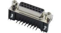 rnd-205-00772 RND RND 205 15 Way Solder Mount D-sub Connector Socket, 2.77mm Pitch, with Screw Locks