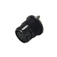 pxp401306ppc Bulgin Circular Connector, 6 Contacts, PCB, Miniature Connector, Socket, Male, IP66, IP68, IP69K, Buccaneer 4000 Series