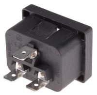 896-2136 RS PRO Snap-In IEC Connector Male, 20A, 250 V