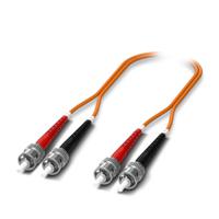 1115560 Phoenix Contact ST to ST OM2 Multi Mode Fibre Optic Cable, 1m