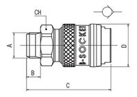 176-2005 RS PRO Nickel Plated Brass Male Quick Air Coupling, G 1/2 Male 1/2in Threaded