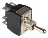 y32cp APEM Toggle Switch, Panel Mount, On-Off-On, DPDT, Tab Terminal