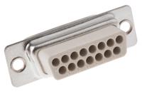dbc15sp-nw MH Connectors MHD 15 Way Cable Mount D-sub Connector Plug, 2.77mm Pitch