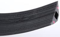 26101127 RS PRO 3m Black/Red Cable Cover in Rubber, 14 x 8mm Inside dia.