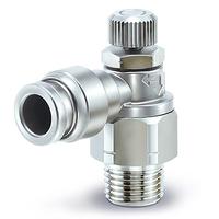 asg2211-g01-06 SMC ASG Series Threaded Speed Controller, G 1/8 Male Inlet Port x 6mm Tube Outlet Port, ASG2211-G01-06