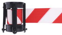 cas-std-d3 Tensator Red & White Retractable Barrier, 2.3m, Red, White Tape