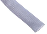 408-192 RS PRO Expandable Braided PET Grey Cable Sleeve, 30mm Diameter, 5m Length
