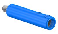 231031-23 Staubli Blue Female Banana Socket, 4 mm Connector, Screw Termination, 32A, 600V, Nickel Plating