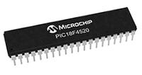 pic18f4520-ep Microchip PIC18F4520-E/P, 8 bit PIC, PIC18F4520 Microcontroller, 40 MHz, 32kB FLASH, 40-Pin PDIP