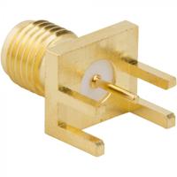132255-11 Amphenol RF, Jack End Launch SMA Connector, Solder Termination, Straight Body