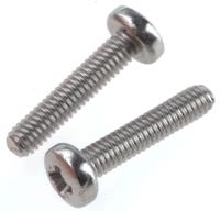 528-750 RS PRO Pozi M3 Pan A2 304 Stainless Steel Machine Screws DIN 7985 x 12.0mm