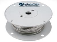 391645-wh005 Alpha Wire Hook-up Wire Silicone Series White 1.3 mm² Hook Up Wire, 16 AWG, 26/0.25 mm, 30m, Silicone Rubber