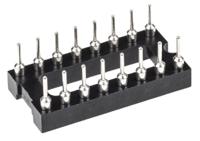 110-87-316-41-001101 Preci-Dip 2.54mm Pitch Vertical 16 Way, Through Hole Turned Pin Open Frame IC Dip Socket, 1A