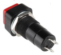 pbs-001b-3 Lumberg Push Button Switch, Momentary, Panel Mount, 12mm Cutout, SPST, 125/250V ac