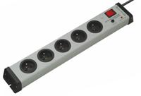 0206x02052301 Bodo Ehmann Type E - French 5 Gang Power Distribution Unit, 1.5m Cable, 16A, 250 V, Surge Protected