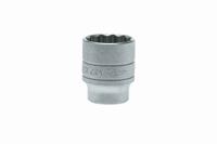m120526-c Teng Tools 1/2 in Drive 26mm Standard Socket, 12 point, 40 mm Overall Length