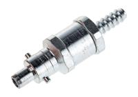 776-8362 RS PRO Steel Male Pneumatic Quick Connect Coupling, G 1/4 Male 6.35mm Hose Barb