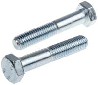 279-802 RS PRO Bright Zinc Plated Steel, Hex Bolt, M12 x 65mm