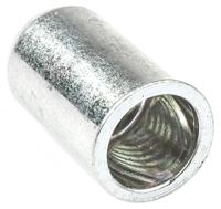 623-5527 POP Galvanised, M5 Steel Threaded Insert, 7.8mm diameter 7.2mm Depth 12mm