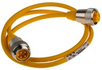 rsm-rkm-40-10m Turck Male 4 way Female 4 way Sensor Actuator Cable, 1 m