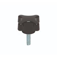 284-5365 RS PRO Black Duroplast Clamping Knob, M12 x 40, Threaded Mount