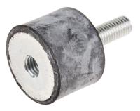 126-4310 RS PRO M8 Anti Vibration Mount, Male to Female Bobbin with 59.4kg Compression Load