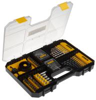 dt71569-qz DeWALT 100-Piece Twist Drill Bit Set for Multi-Material, 10mm Max, 1.5 Min, HSS Bits