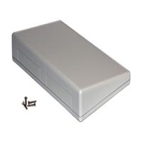 1599kstsgy Hammond 1599T Series Light Grey ABS, Plastic Enclosure, IP54, Grey Lid, 220 x 140 x 46mm