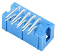 2-1761605-3 TE Connectivity AMP-LATCH Series Right Angle Through Hole PCB Header, 10 Contact(s), 2.54 mm Pitch, 2 Row, Shrouded