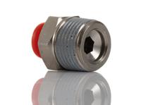 c01250638 Norgren PNEUFIT Series Threaded-to-Tube, Push In 6 mm to R 3/8, Threaded-to-Tube Connection Style