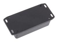 1590bflbk Hammond 1590 Series Black Die Cast Aluminium Enclosure, IP54, Flanged, Black Lid, 113 x 60 x 31mm