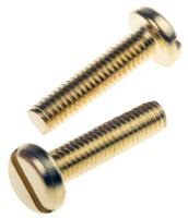 483-1690 RS PRO Slot M6 Pan Brass Machine Screws DIN 85 x 25.0mm