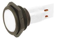 smep3026289 Signal Construct White Panel Mount Indicator, 30mm Mounting Hole Size, Solder Tab Termination, IP67