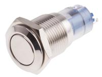 811-8382 RS PRO Push Button Switch, Momentary, Panel Mount, 16mm Cutout, SPDT, 250V ac, IP65, IP67