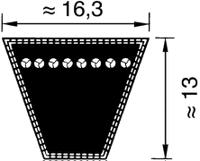 spb-2060 OPTIBELT Drive Belt, belt section SPB, 2060mm Length