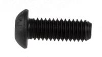 281-300 RS PRO Black, Self-Colour Steel Hex Socket Button Screw, ISO 7380, M6 x 16mm