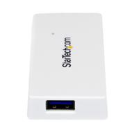 st4300minu3w StarTech.com 4 Port USB 3.0 USB A  Hub, USB Powered, 80 x 36 x 14mm