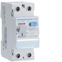 cdc728f Hager CDC RCD Switch, 25A, 2 Pole, 30mA, Type AC, 230V