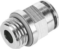 npqh-d-g14-q12-p10 Festo NPQH Series Straight Threaded Adaptor, G 1/4 Male to Push In 12 mm, Threaded-to-Tube Connection Style, 578344