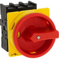 110198-p1-32esvb Eaton 3 Pole Flush Mount Isolator Switch - 32A Maximum Current, 15kW Power Rating, IP65 (Front)