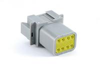 at04-08pa-rd01 Amphenol Industrial, AT Automotive Connector Socket Grey Cable Mount 8 Way, Crimp Termination AT04-08PA-RD01