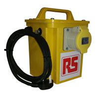 122-6710 RS PRO 3.3 kVA Intermittent 5 Mins on 15 Mins off Site Transformer, 230V ac Primary, 110 (55V Secondary, 1 x 16 A, 1 x